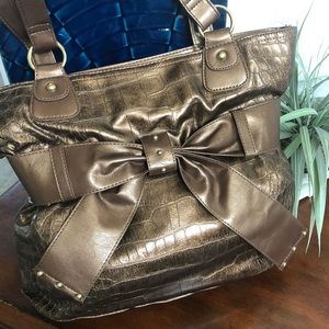Metallic Bronze or Brown Shoulder Bag